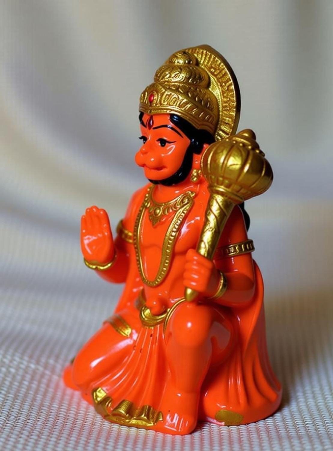 Image of krishnagallery1 O /G Hanuman Ji Statue Murti Marble Finish , Hanuman Idol Decorative Showpiece - 7.5 cm