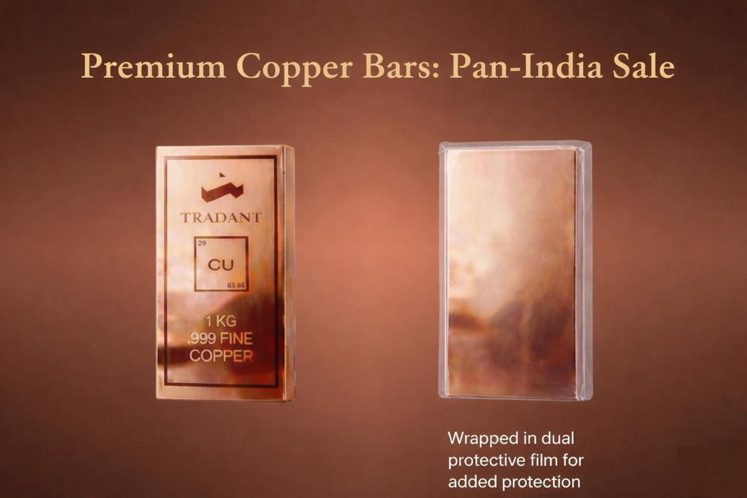 Image of Tradant Copperbar Decorative Showpiece - 12.6 cm