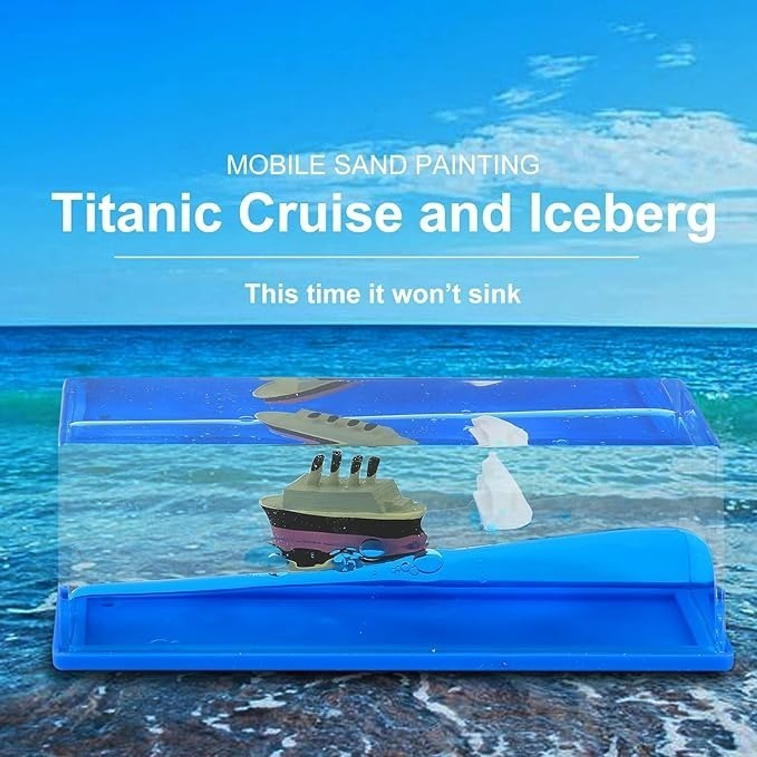Image of CRUISE Titanic Wave Cruise Ship, Liquid Wave Cruise Ship Decoration, Nautical Showpiece Decorative Showpiece - 6 cm