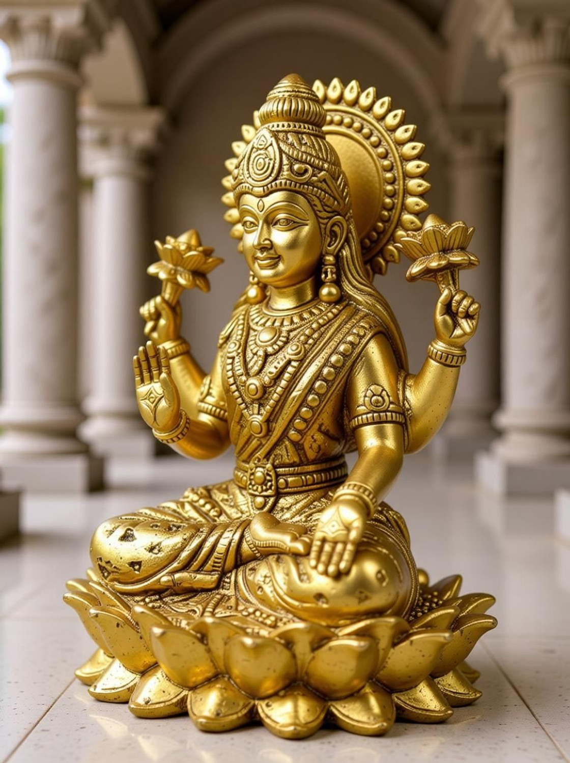Image of kingsman KAMAL LAXMIJI 4 CM Decorative Showpiece - 5 cm