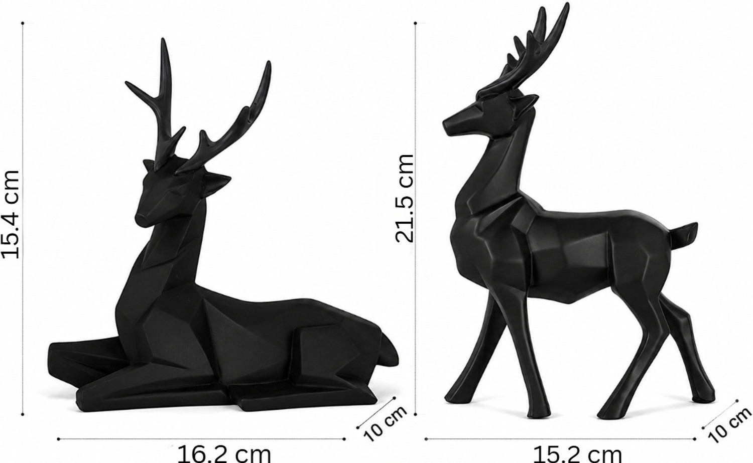 Image of Flipkart Perfect Homes Luxury Reindeer Deer Showpiece Set of 2 for Living Room Decor Premium Polyresin Decorative Showpiece - 21.5 cm