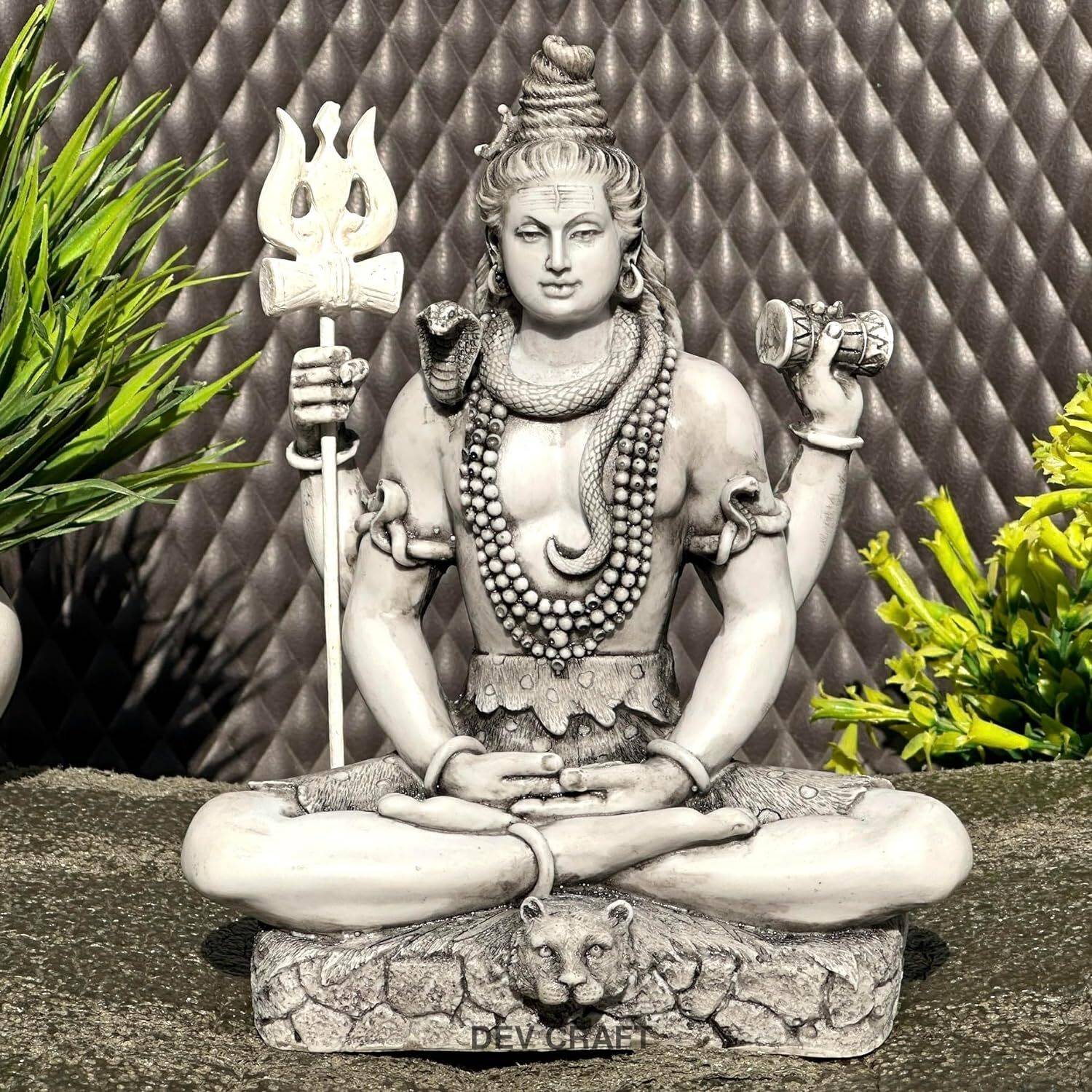 Ajmera Sales Viswanatha (lord of the universe), car dashboard or home and office Decorative Showpiece - 6 cm