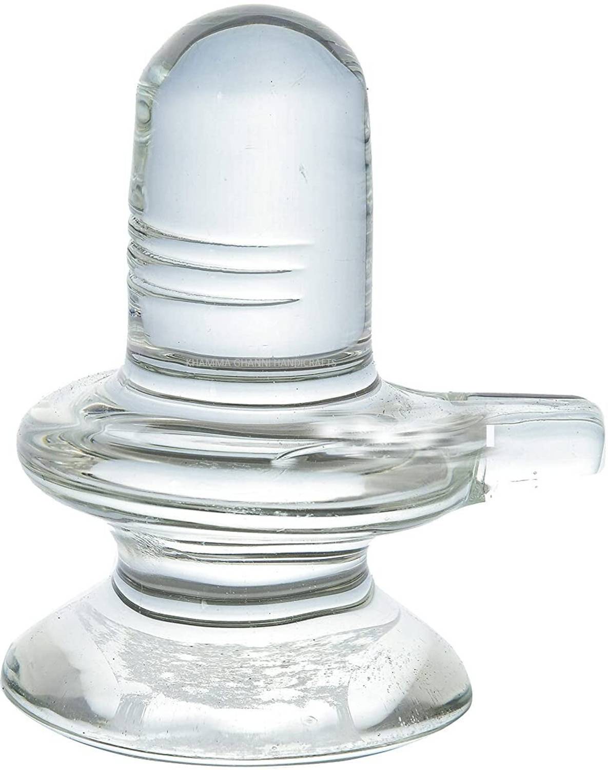 Badgoti Handicrafts Cristal shivling For Home Puja Stone Decorative Showpiece - 10 cm