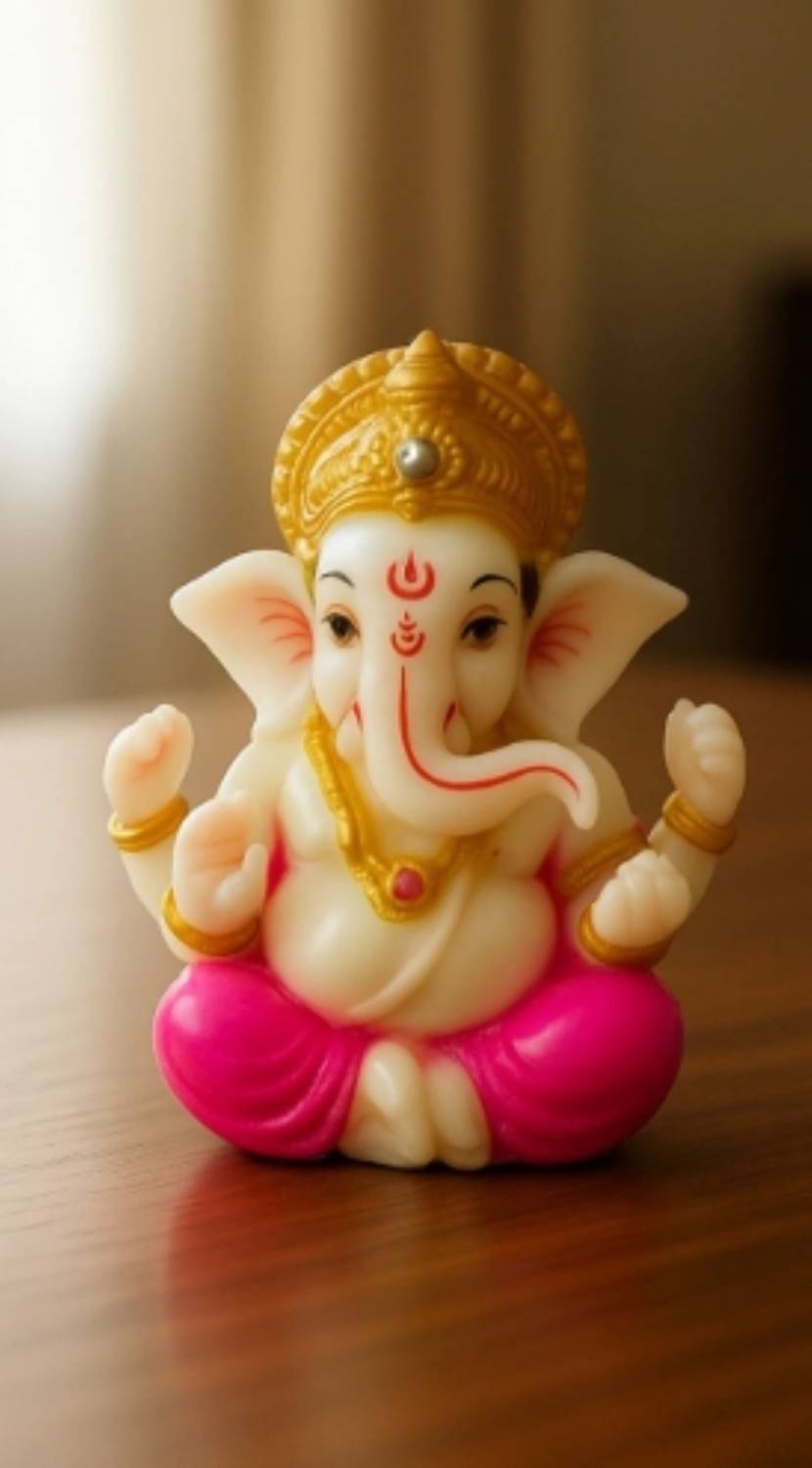 WearCraftJPR M-1 For Car Dashboard Ganesha Decorative Showpiece - 7 cm
