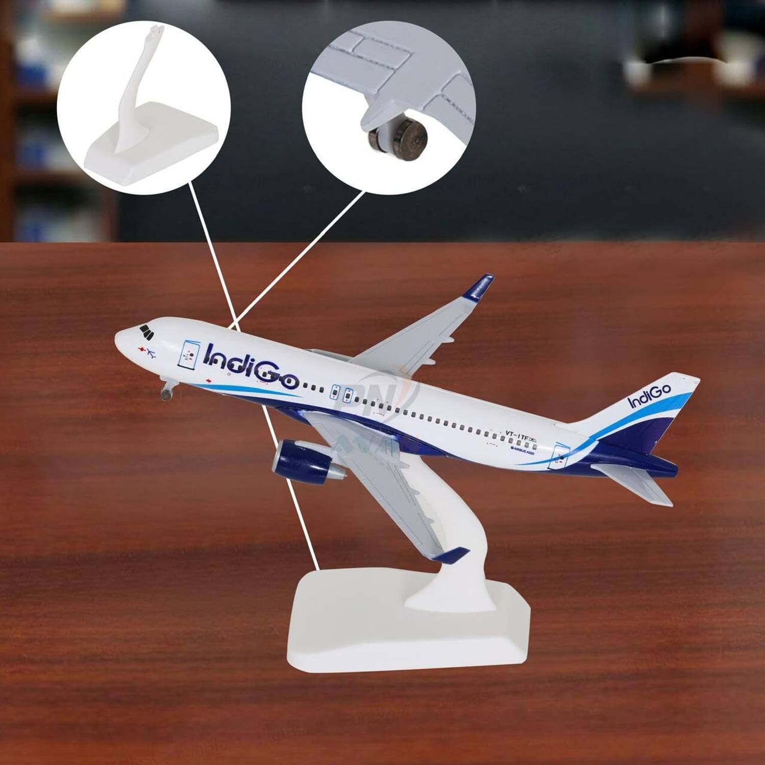 PN AVAN IndiGo A320 Diecast Aeroplane 19cm - Image 5
