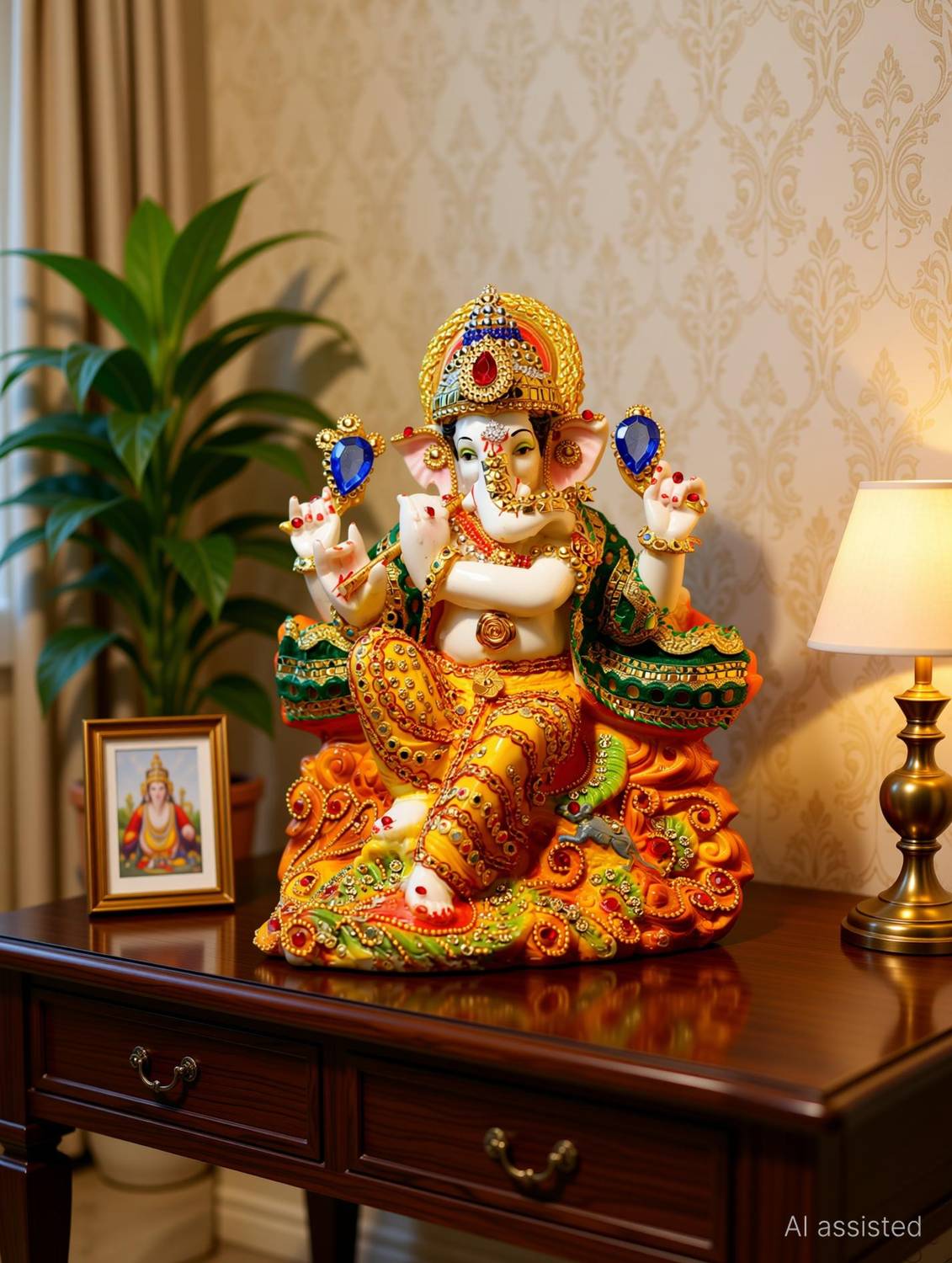 Sankalan Creation Ganesh ji Decorative Showpiece - 26 cm