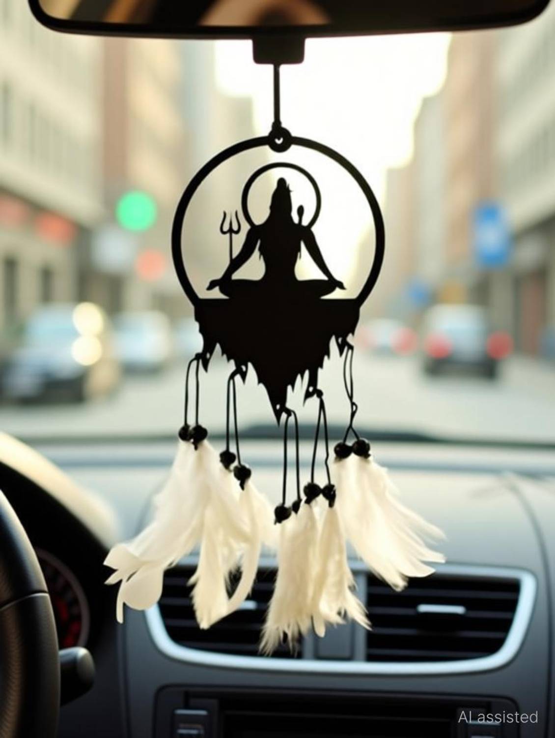 MGNLR Car, Home, Window & Garden for Positive Vibes for Decorative Shiva Decorative Showpiece - 13 cm