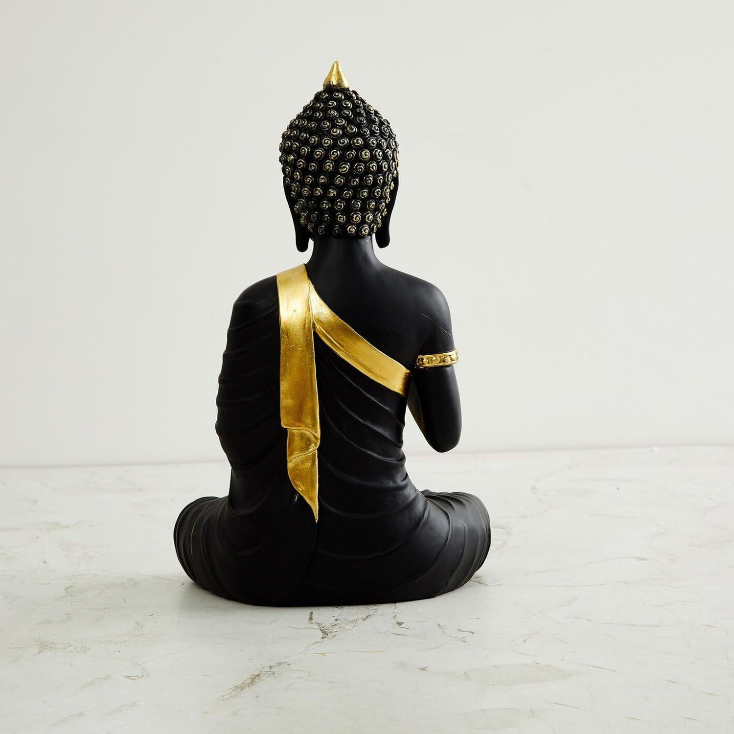 Image of Mishtukocrafts Meditating Sitting Buddha Statue showpiece Idol Home Decor Living Room Gifts Decorative Showpiece - 27 cm