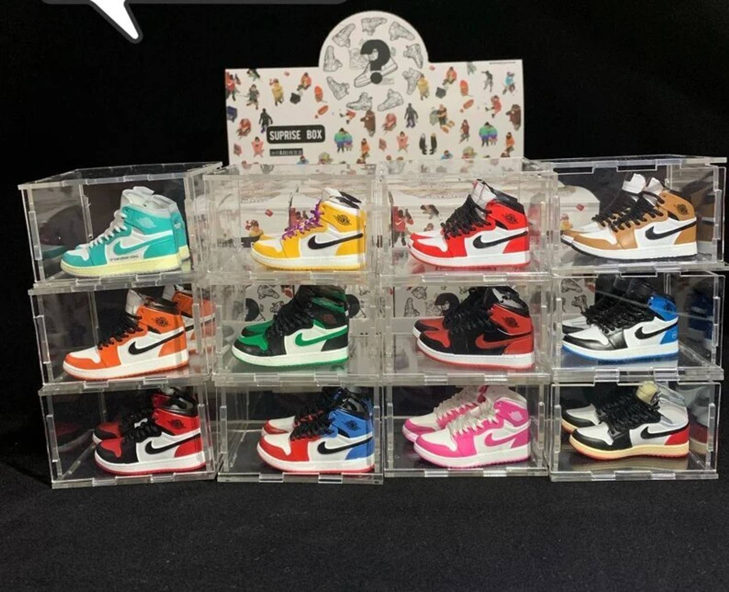 Nike Air Jordan 1 ミニフィギュア 24個セット 2-6-3d-mini-sneakers-blind-