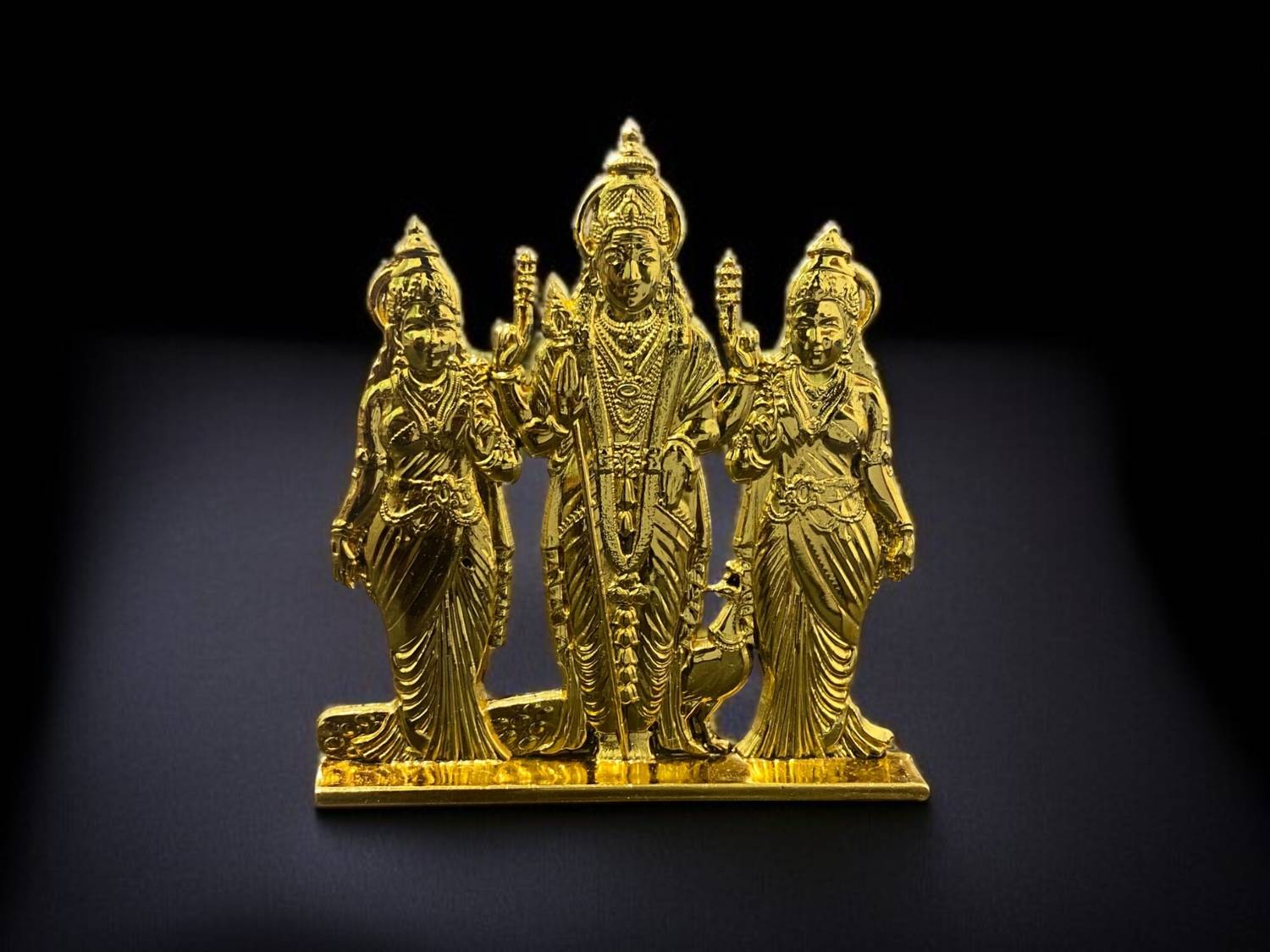 ASTRAMART GOD MURUGAR VALLI DEIVANI METAL IDOL Decorative Showpiece  -  9 cm