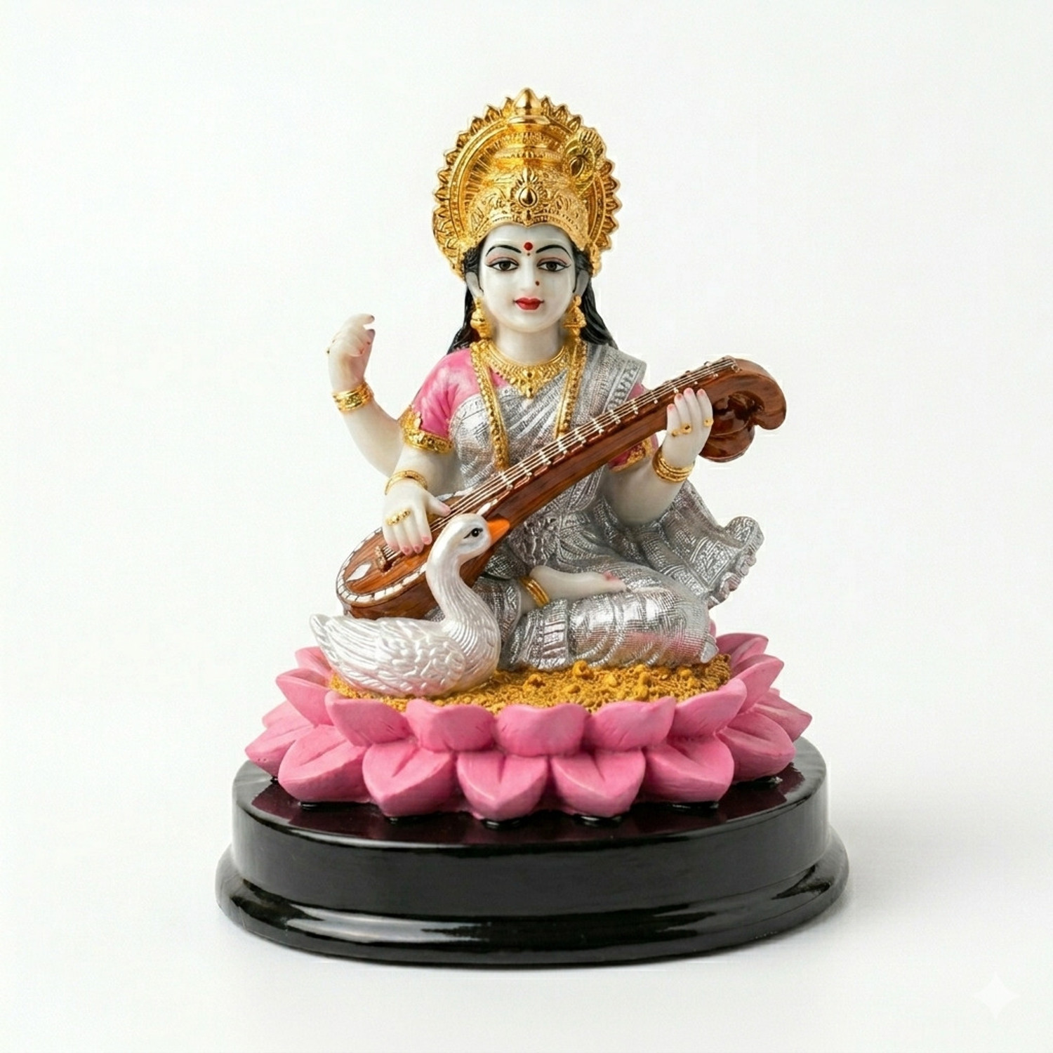 Image of Murtiva decor Maa Saraswati Idol Decorative Spiritual Showpiece for Home, Study Table & Office Decorative Showpiece - 11 cm