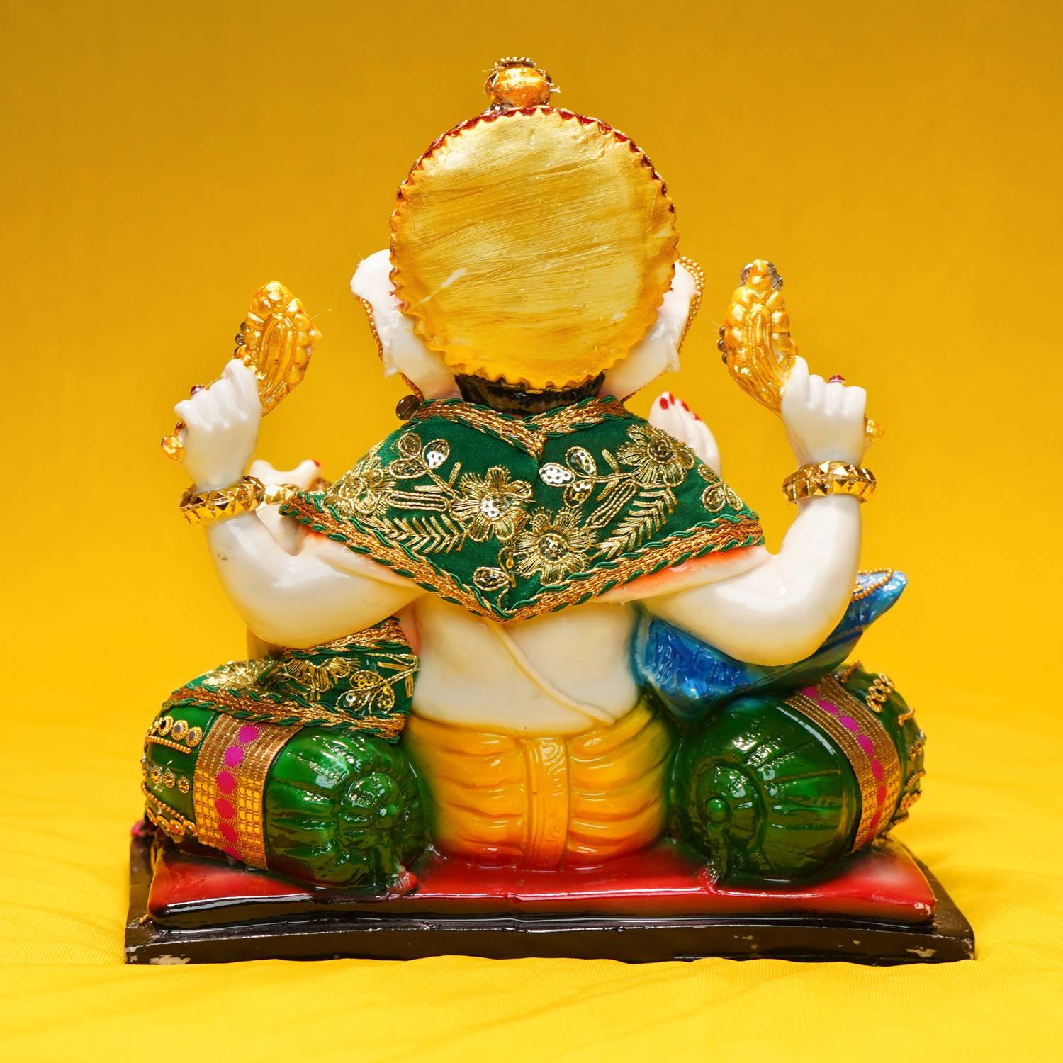 Yuvaansh Chowki Ganesh Decorative Showpiece - 26 cm - Image 5