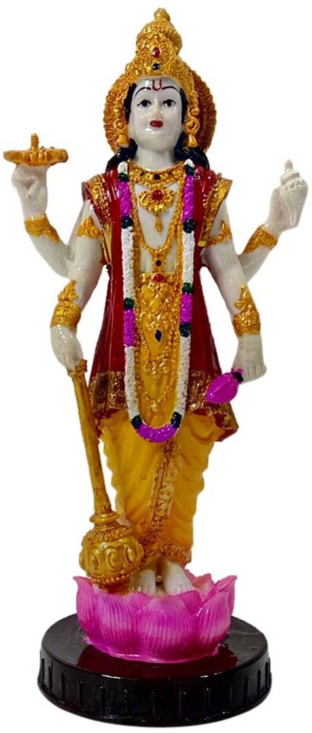 Artrivia Lord Vishnu Narayan Venkateswara Swamy Idol 9 Inches Decorative Showpiece  -  22.9 cm