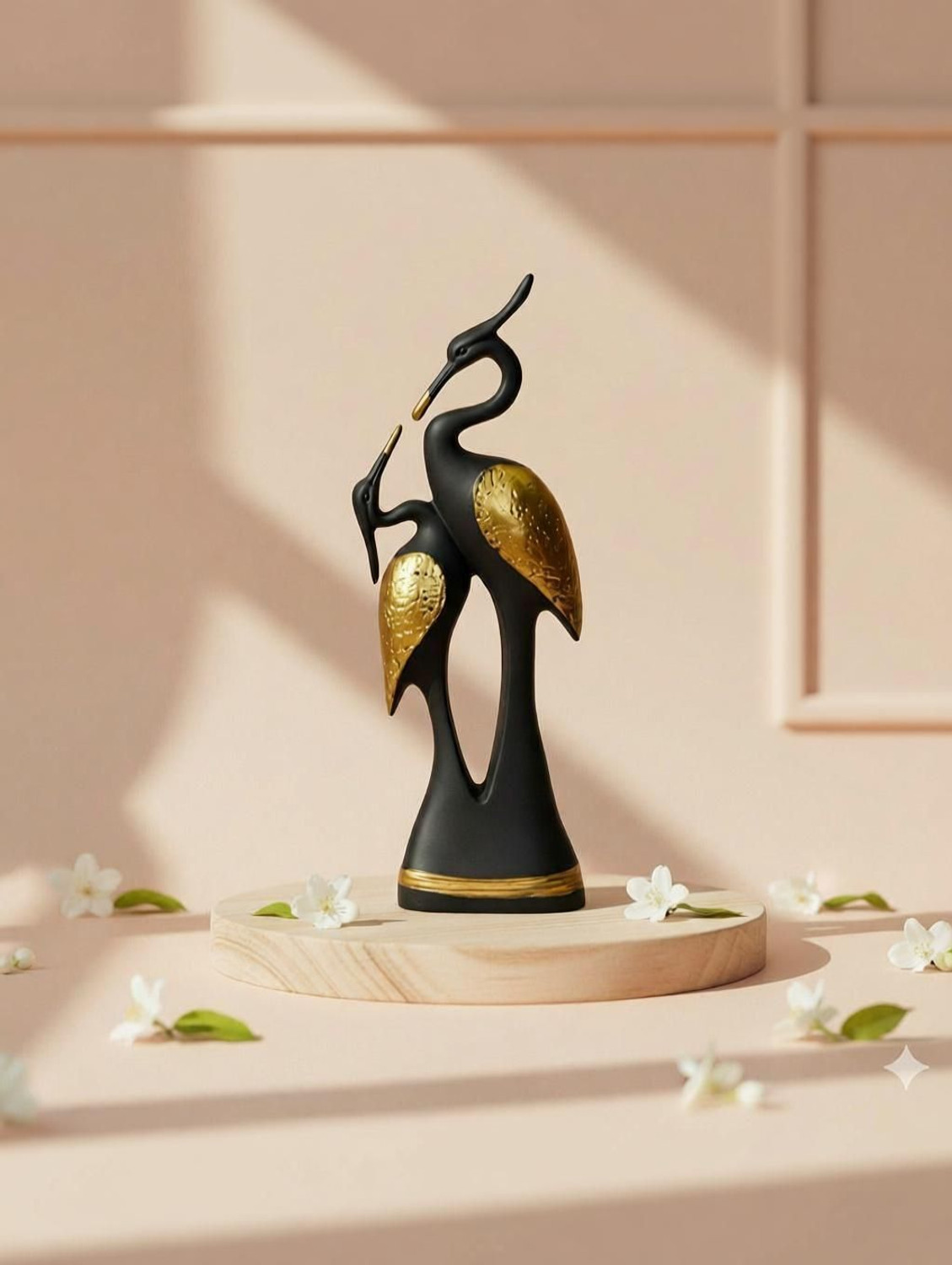 Image of BECKON VENTURE Pair of Duck Kissing Showpiece for home decor| Duck showpiece for gifts And home|Home decor showpieces|decoration items for house|handicraft home decor|showpiece figurine |table decoration items|Decorative items for room in Racks & Shelves|handicraft items in Showpieces& Figurines|statues|statue gift|Statue for home|Showpieces &Figurines|showpiece gift sets|showpiece for living room| showpieces for bedroom|showpiece in home| Decorative Showpiece - 37 cm