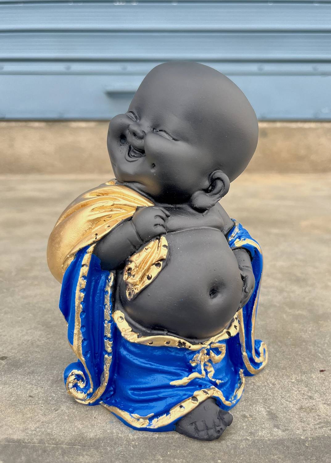 ArtofDot Laughing Buddha with Money Potli for Wealth and Business Decorative Showpiece Decorative Showpiece - 15 cm
