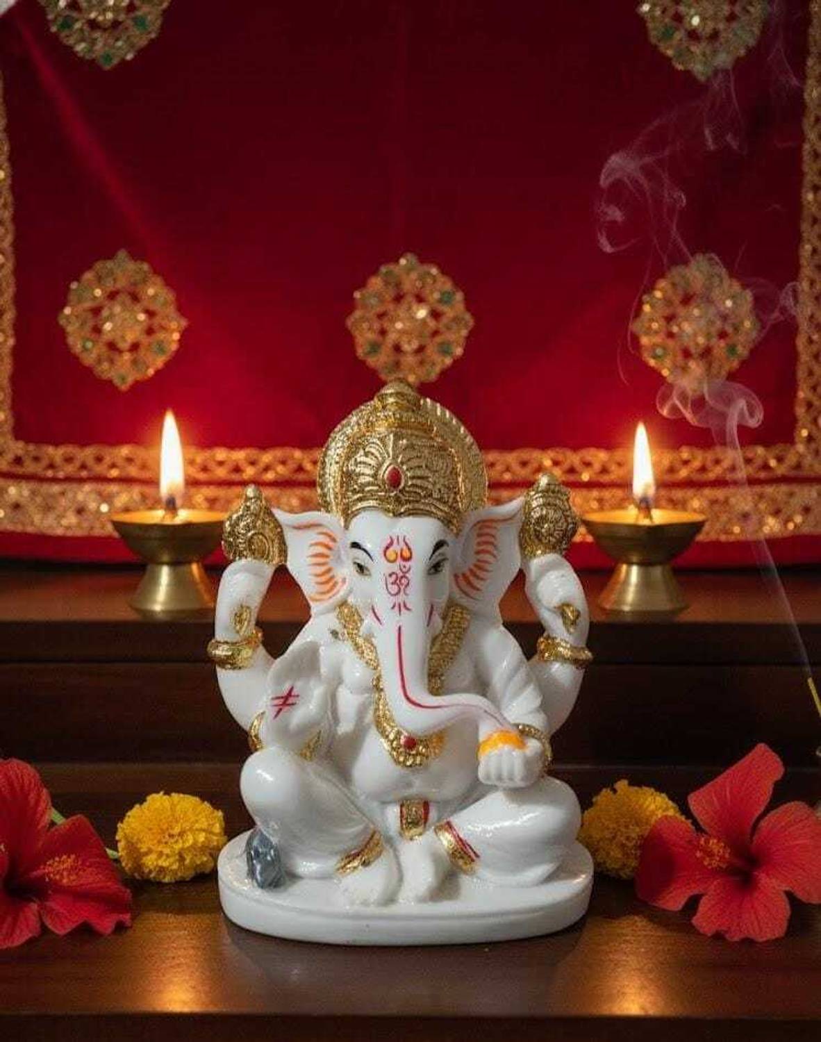 GANESH JI GANPATI 79 Decorative Showpiece - 9 cm