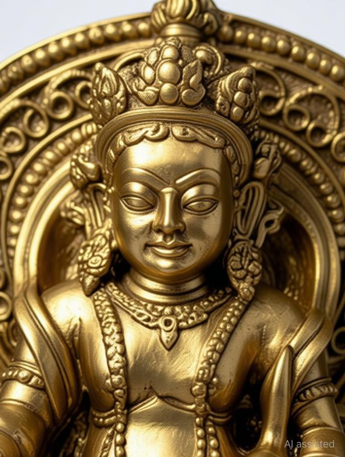 Image of Inara Creation Kuber Idol Statue Murti for Home Vastu Puja Money Good Luck Decorative Showpiece - 6 cm