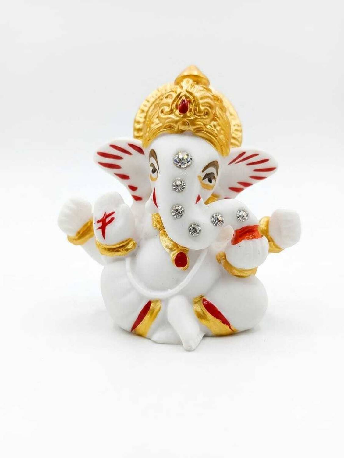 Avish Enterprises Shri Ganesh Murti Decorative Showpiece  -  10 cm