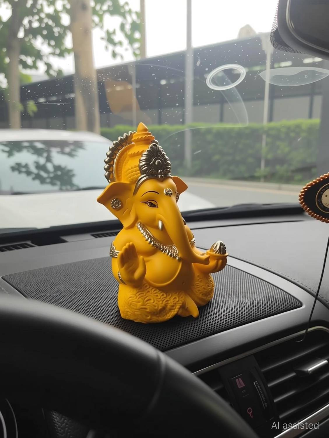 BBS BACKBONE Ganesh Ji Murti for Car Dashboard and Home Decor | Decorative Showpiece Decorative Showpiece  -  10 cm