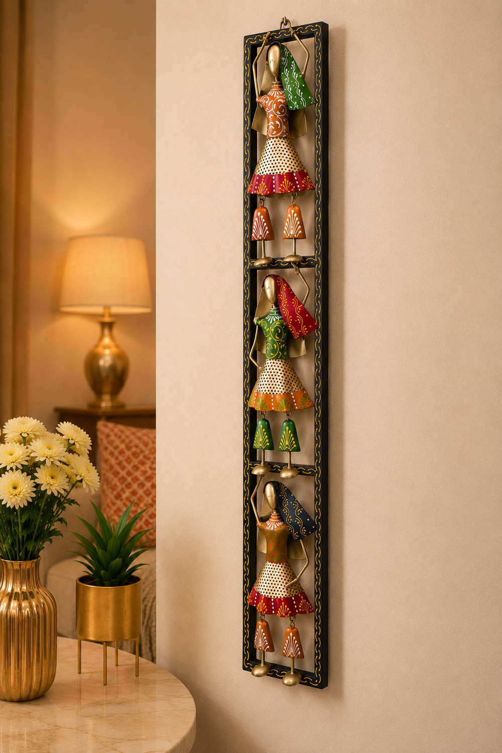 Image of MAA BHAWANI HANDICRAFTS Handcrafted Metal Wall Decor Decorative Showpiece - 33 cm