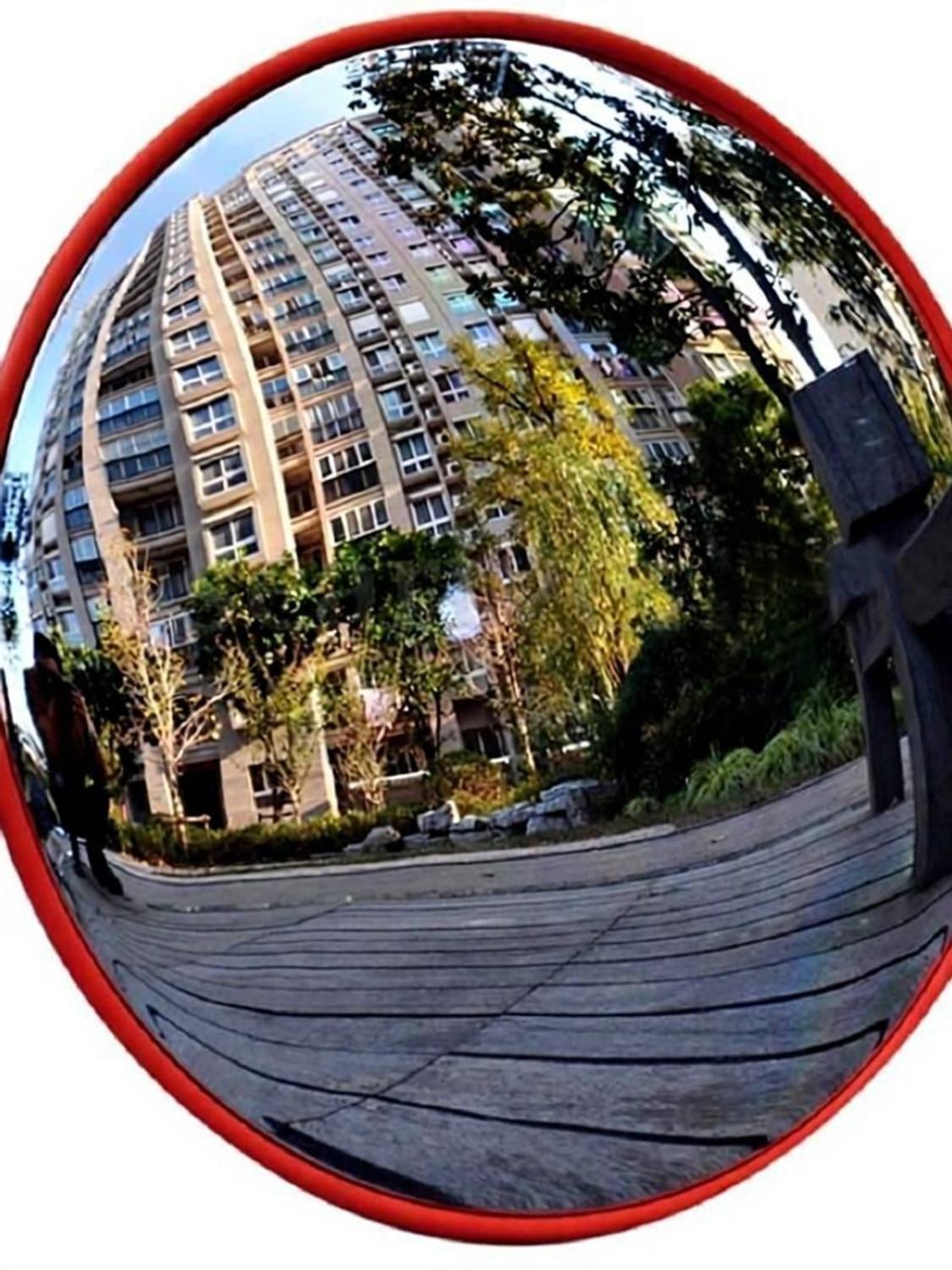 Image of Ryme Vastu / Feng Shui Convex Mirror / Pakwa Mirror for Home - 9 inch Decorative Showpiece - 23.9 cm