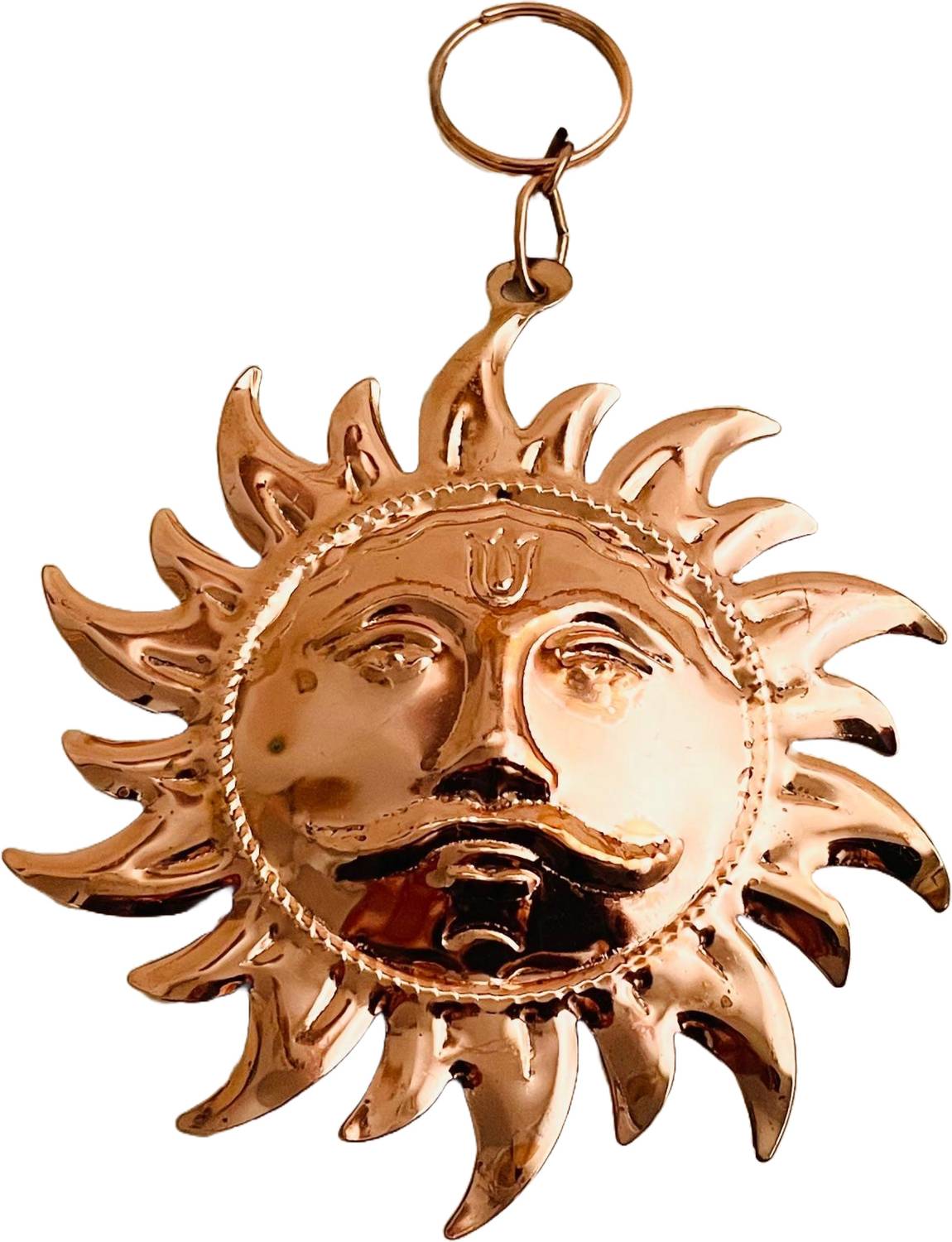 anilStore Wall Hanging Lord Sun Idol Suraj Decorative Showpiece - 8 cm