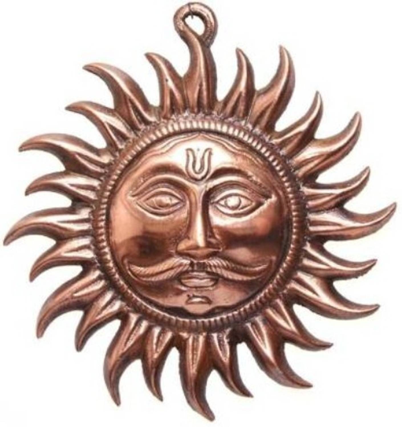 BHM Collection Wall Hanging Vastu Sun Mask Decorative Showpiece - 9.7 cm