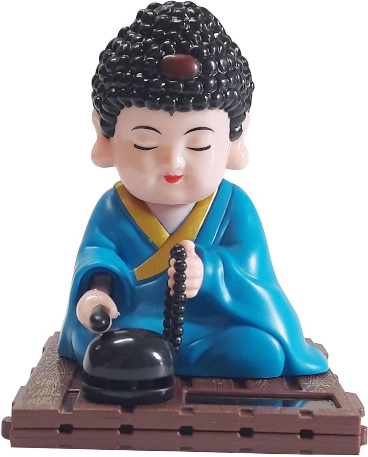 Solar Buddha Monk SPB-16533 Decorative Showpiece - 8 cm