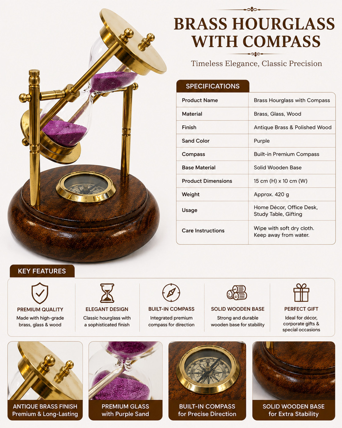 Image of AZUROX SA 7444 Decorative Showpiece - 15 cm