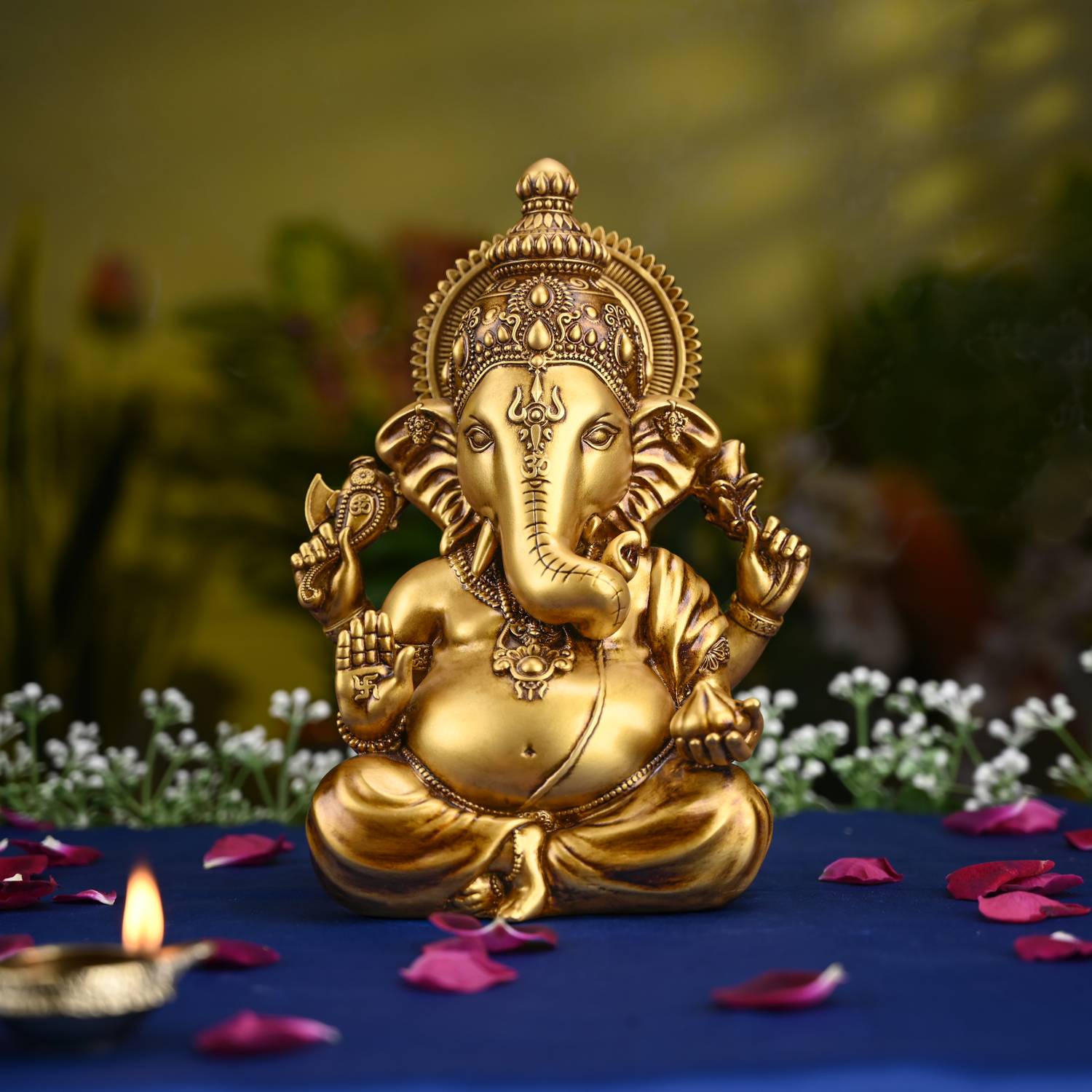 ARTARIUM Ganesha ji | Ganpati | Lord Ganesh Statue Idol Decorative Showpiece  -  22.9 cm