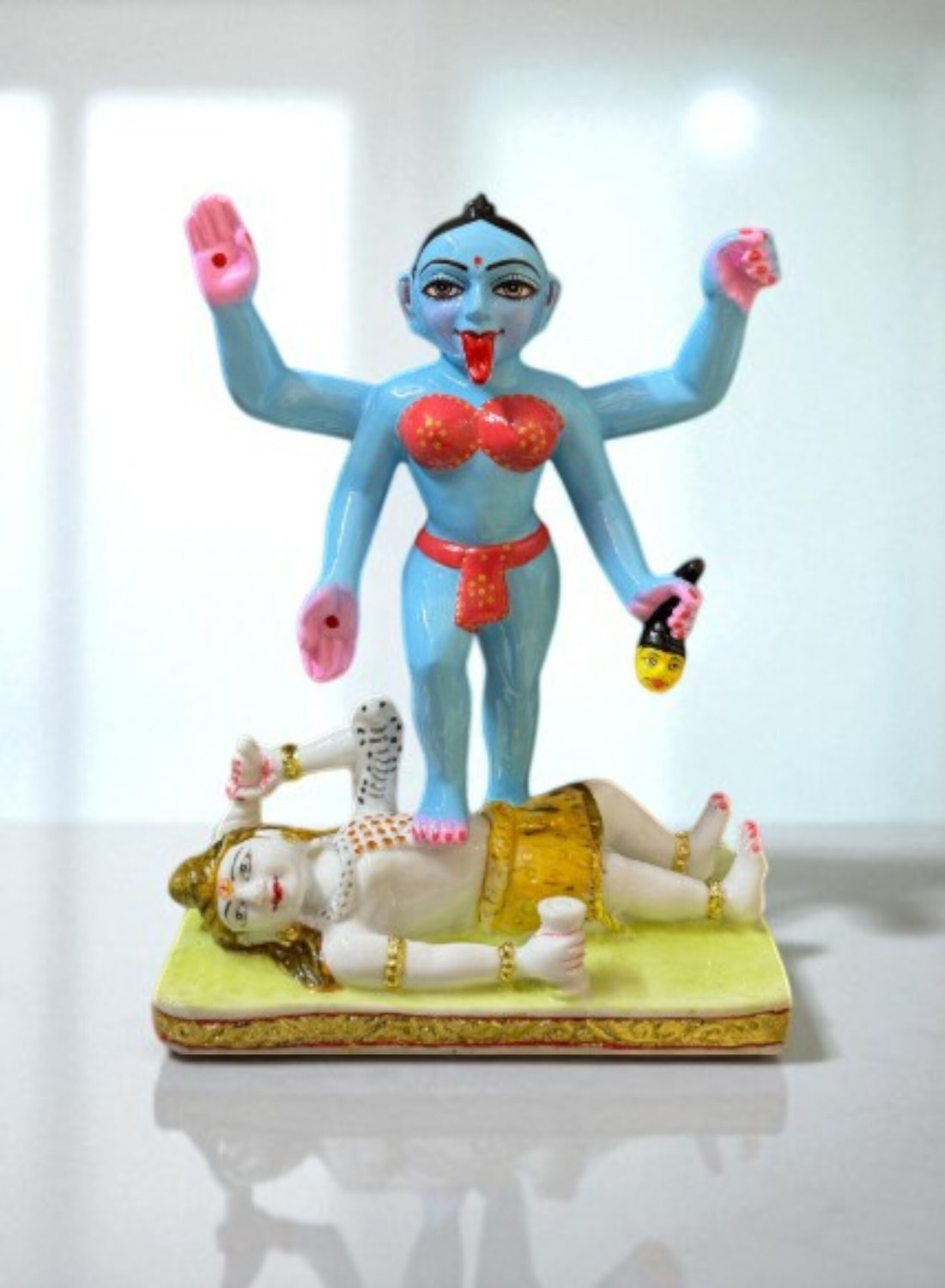 Image of VAMIKA HANDICRAFTS Kali Mata Idol Decorative Showpiece - 30 cm