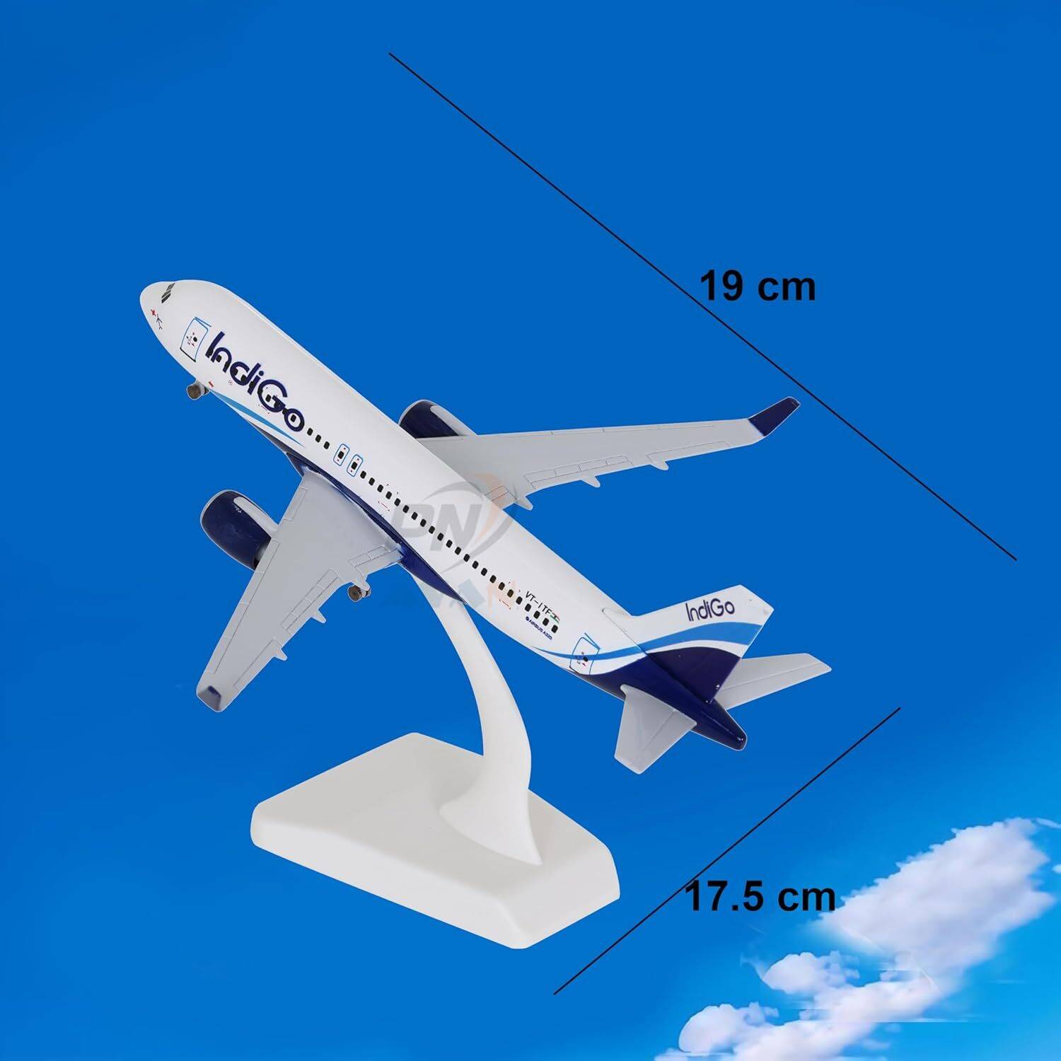 PN AVAN IndiGo A320 Diecast Aeroplane 19cm - Image 3