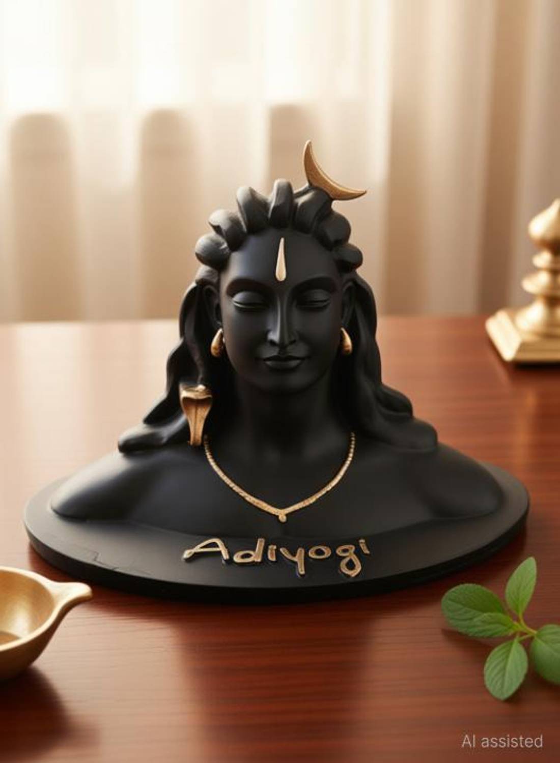 BPMJ Aadiyogi statue Decorative Showpiece  -  11 cm