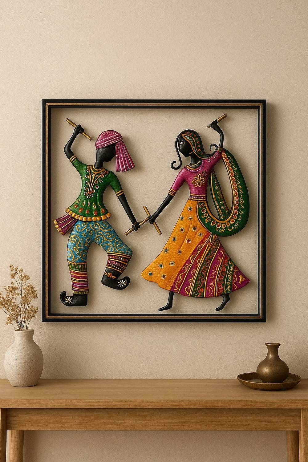 ROYALCRAFTS Iron Wall Hanging – Dancing Couple Design Home