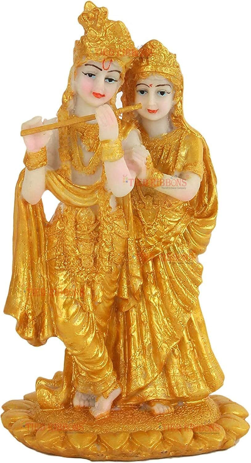 Image of krishnagallery1 Lord Radha Krishan Murti Marble Finish Decorative Showpiece - 28 cm