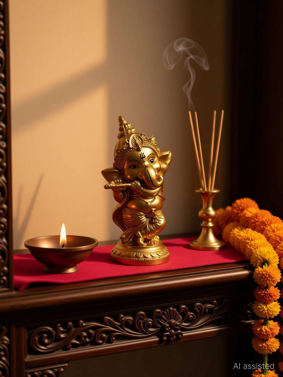 BECKON VENTURE Handcrafted Lord Ganesha Idols for home decor|Meditating Ganesh|Ganesha Idol for gifts And home|Home décor showpieces|table decoration items| Ganesha statue in Religious Idols|ganesh idol in Spiritual & Festive Décor |Ganesh ji ki murti|ganpati|handicraft items| decorativeitems|statues|Statue of gods|ganesh Statue for home|Showpieces &Figurines|showpiece gift sets|showpiece for living room|Ganesha showpiece |showpieces in home| Decorative Showpiece  -  15 cm
