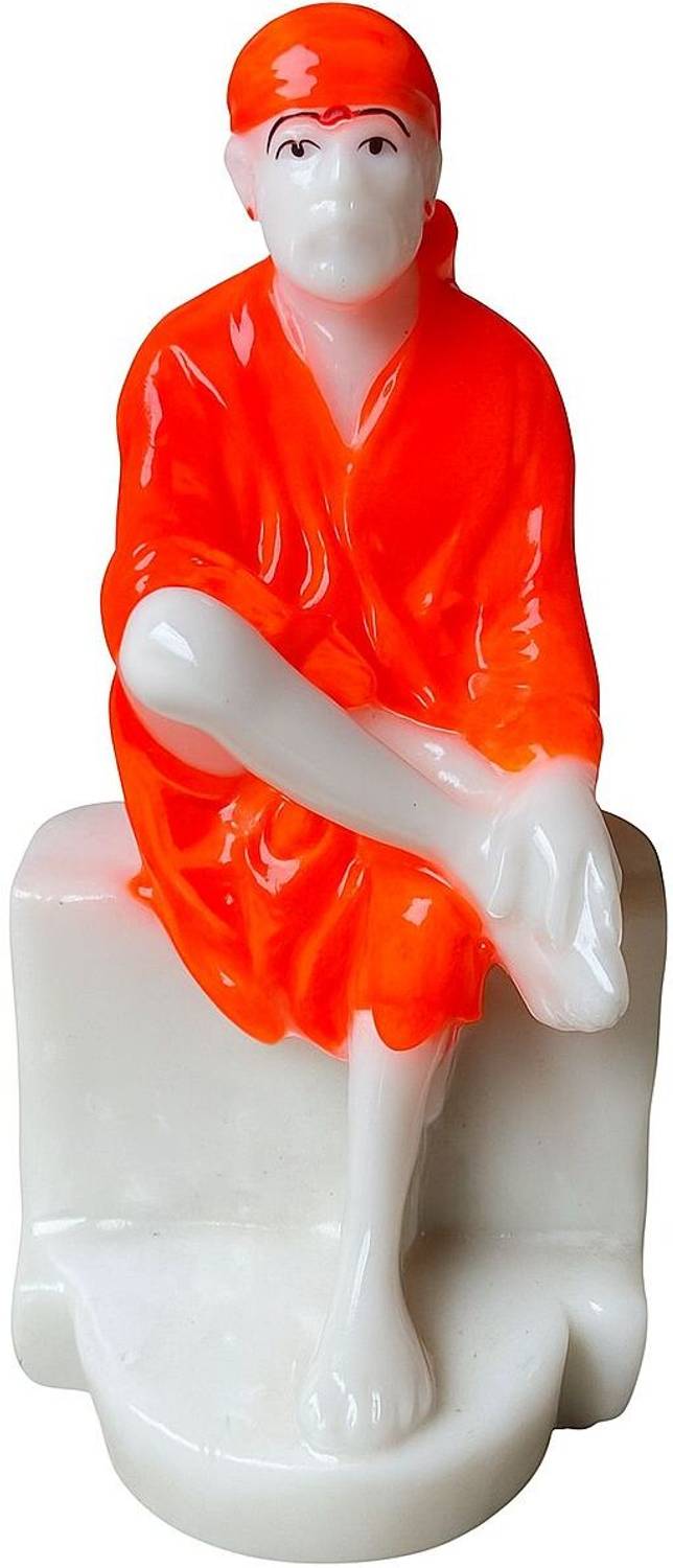 Averiq Gifts Sirdi Sai Baba Idols Saibaba Statue for Home Decor & Pooja Room 4.5 inch Decorative Showpiece  -  10 cm