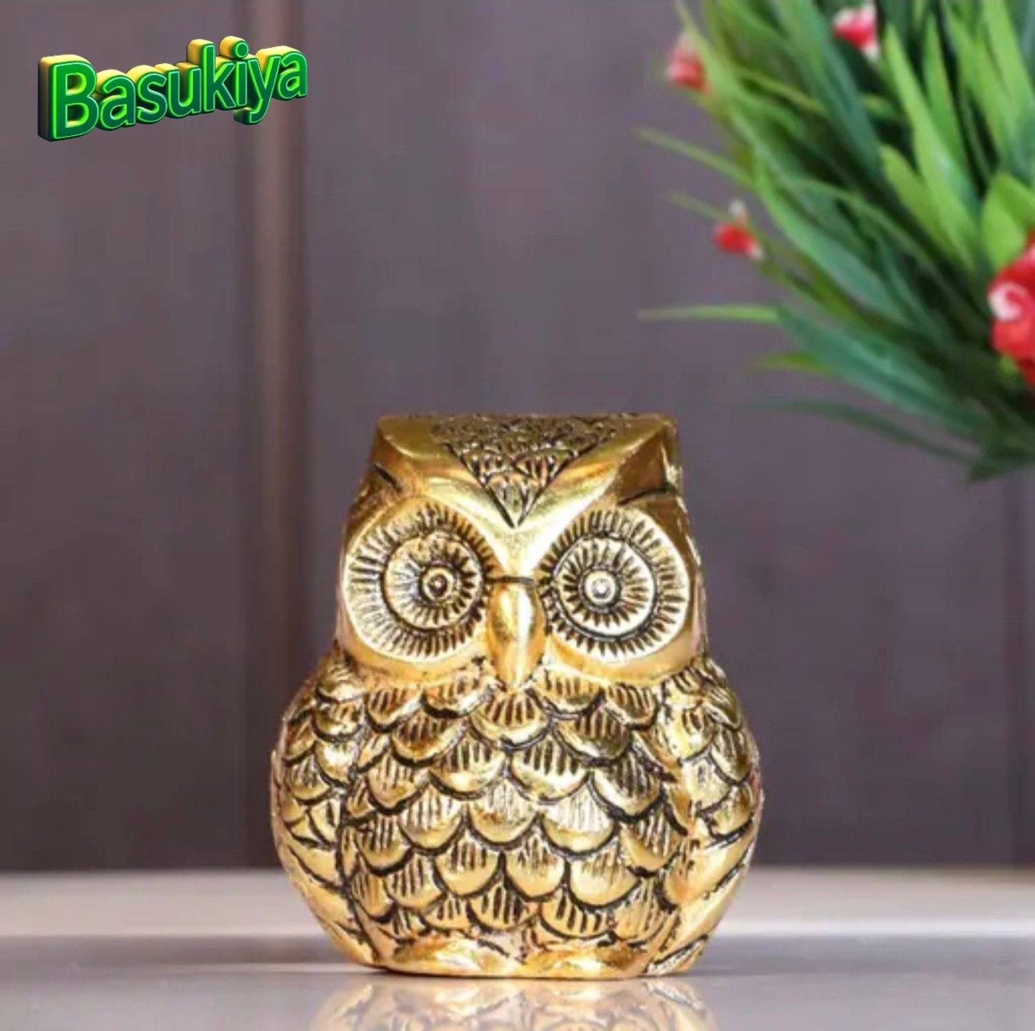 Basukiya Owl/Ullu statue For Table

Decor Showpiece Decorative Showpiece(Metal, Gold) Decorative Showpiece  -  5 cm