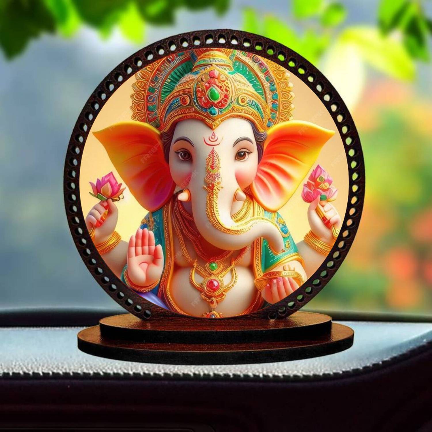 Niya Krafts Lord Ganesha / vinayaka ji Idol for car Dashboard & Home Decorative Showpiece - 7.62 cm