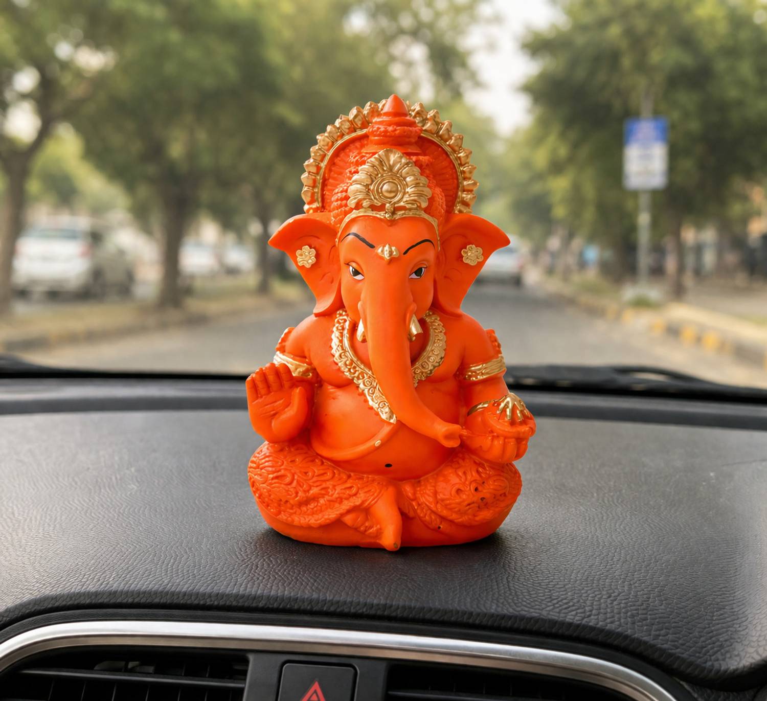 RedstarX Mangalmurti Ganesh Ji Idol Murti Decorative Showpiece - 9 cm