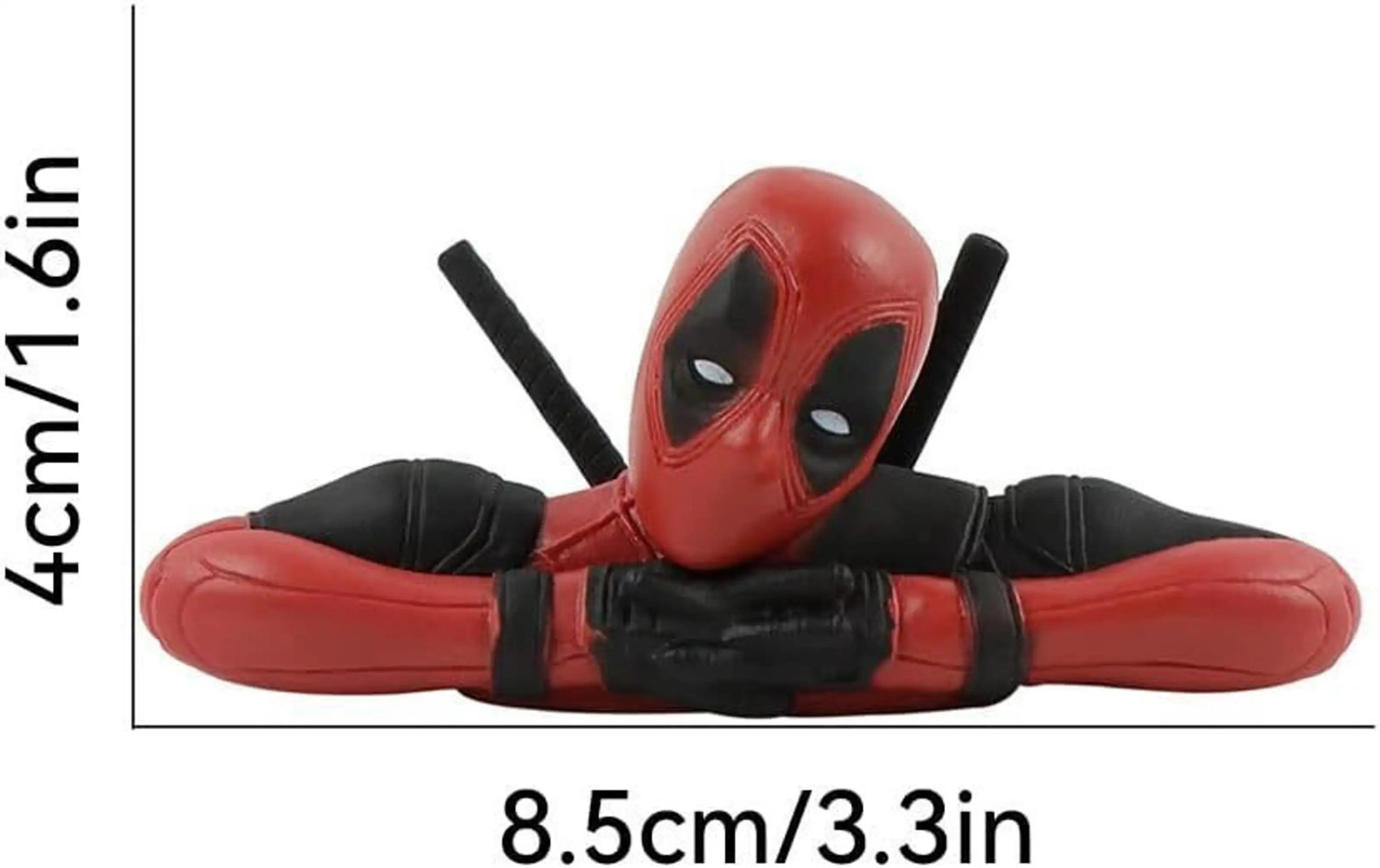 Image of SHIGOSHREE Deadpool Car Dashboard Figurines Set, Anime Action Figures for Car Desk Decor Decorative Showpiece - 9 cm