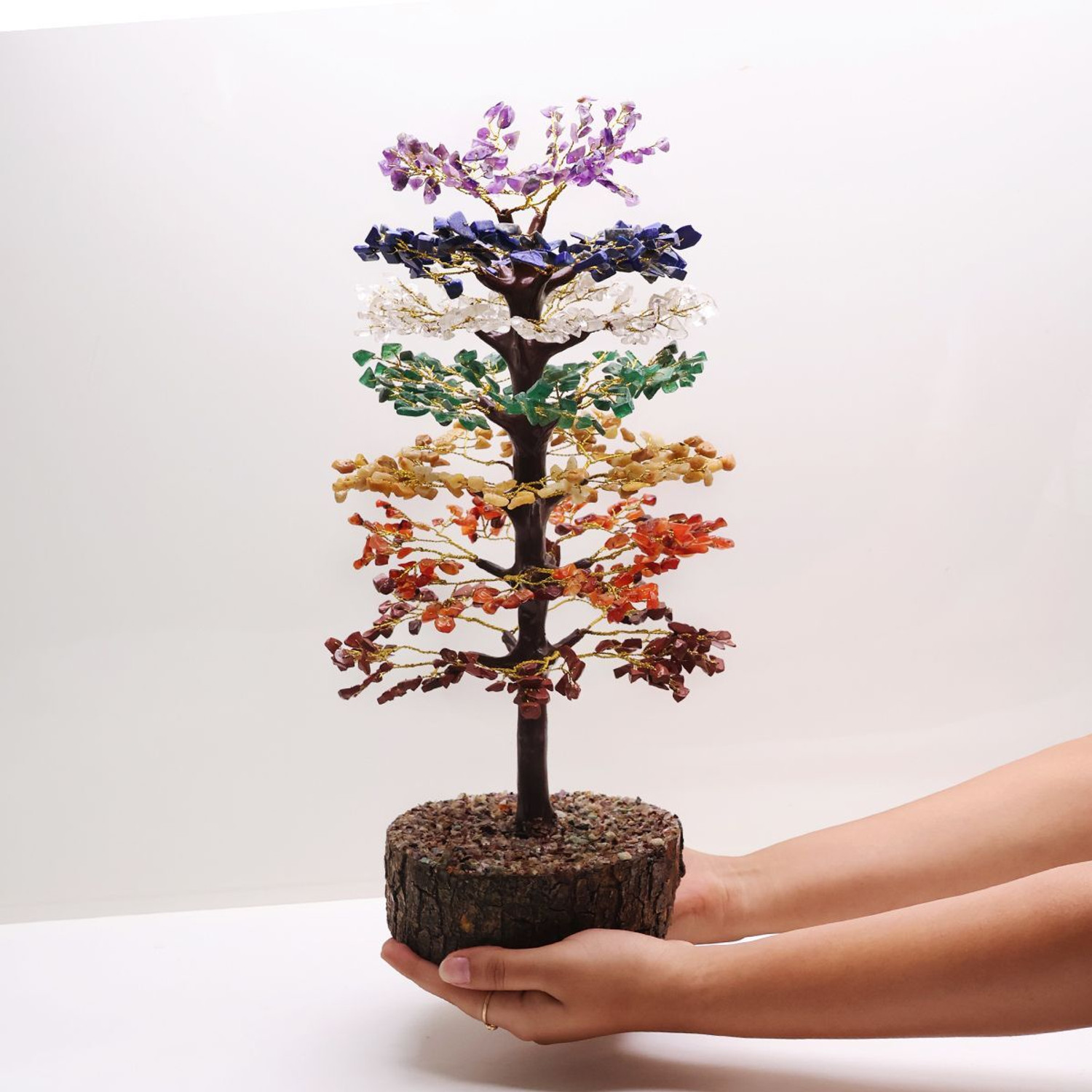 Image of Shubhanjali 7 Chakra 1000B Mseal Tree For Elegant Home Decor | Spiritual & Vastu Showpiece Decorative Showpiece - 40 cm