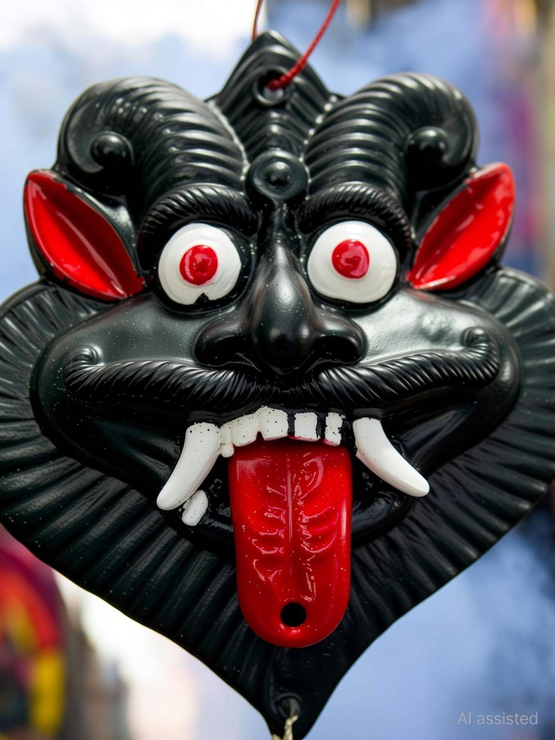 AirSoft Suraksha Kawach Nimbu-Mirch Nazar Battu Evil Eye Protector Dishti Bomma Home R Decorative Showpiece  -  20 cm