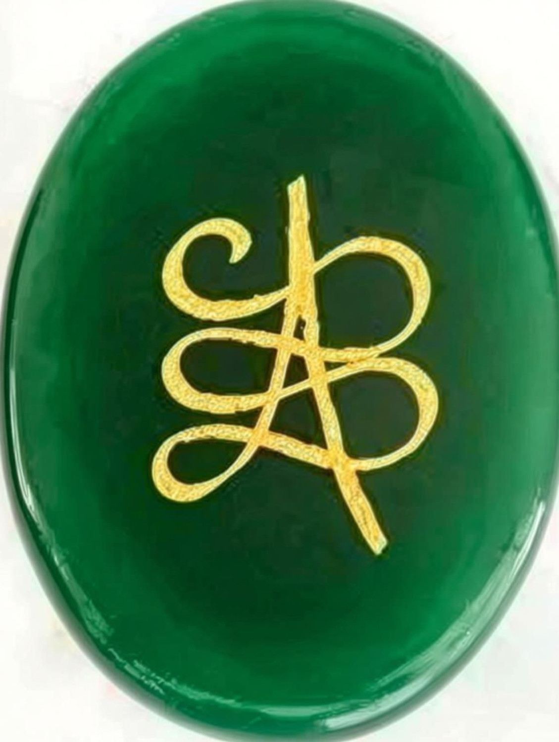 Image of SUKHAD Green Jade Zibu Symbols Coin With Lab Certificate to Attract Money and Wealth Decorative Showpiece - 4 cm