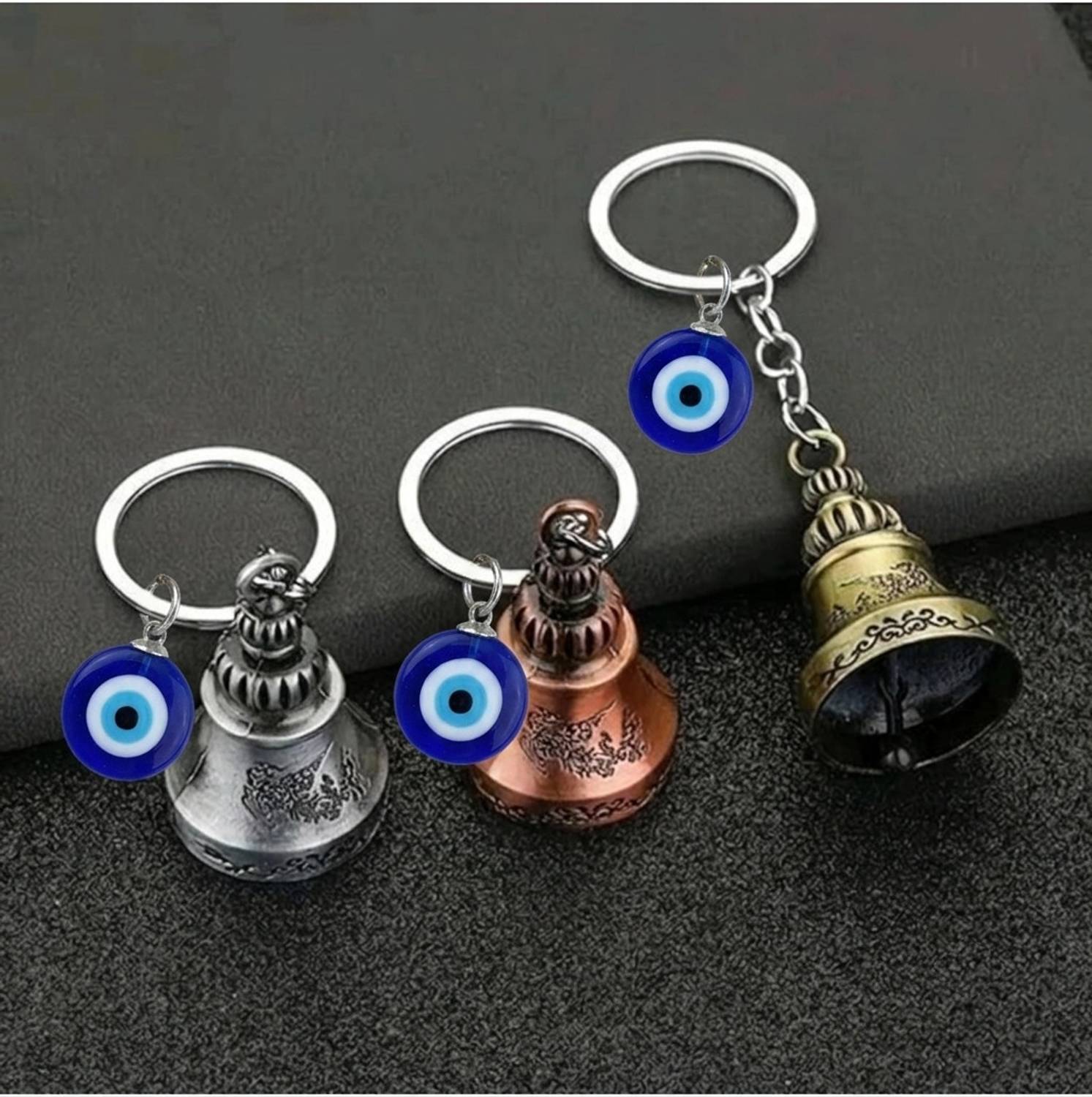 StyleHub Evil Eye Guardian Bell Keychain 5 cm - Image 4
