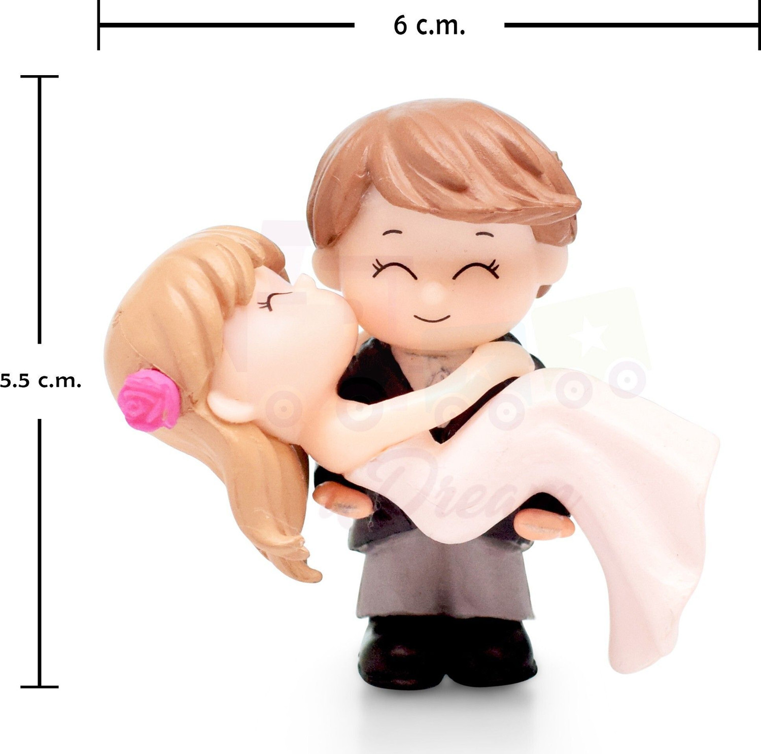 Image of IDREAM Lovers Couple Hug Style Figurine Miniature - 2pcs /set Decorative Showpiece - 6 cm
