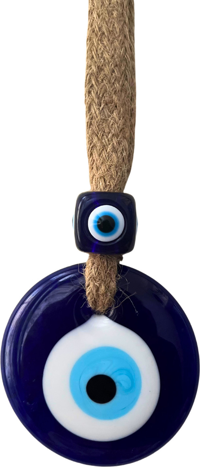 Image of GJ Evil Eye Hanging for Home & Office - Nazar Battu Wall Decor Decorative Showpiece - 24 cm
