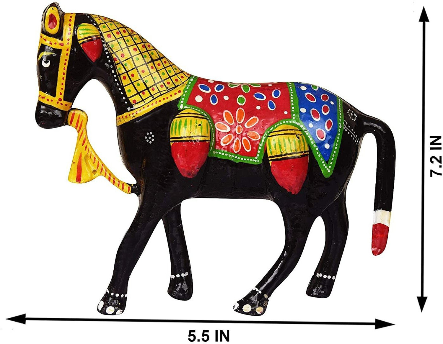 Image of DreamKraft Arctician Handcrafted Horse Decorative Showpiece - 18.28 cm
