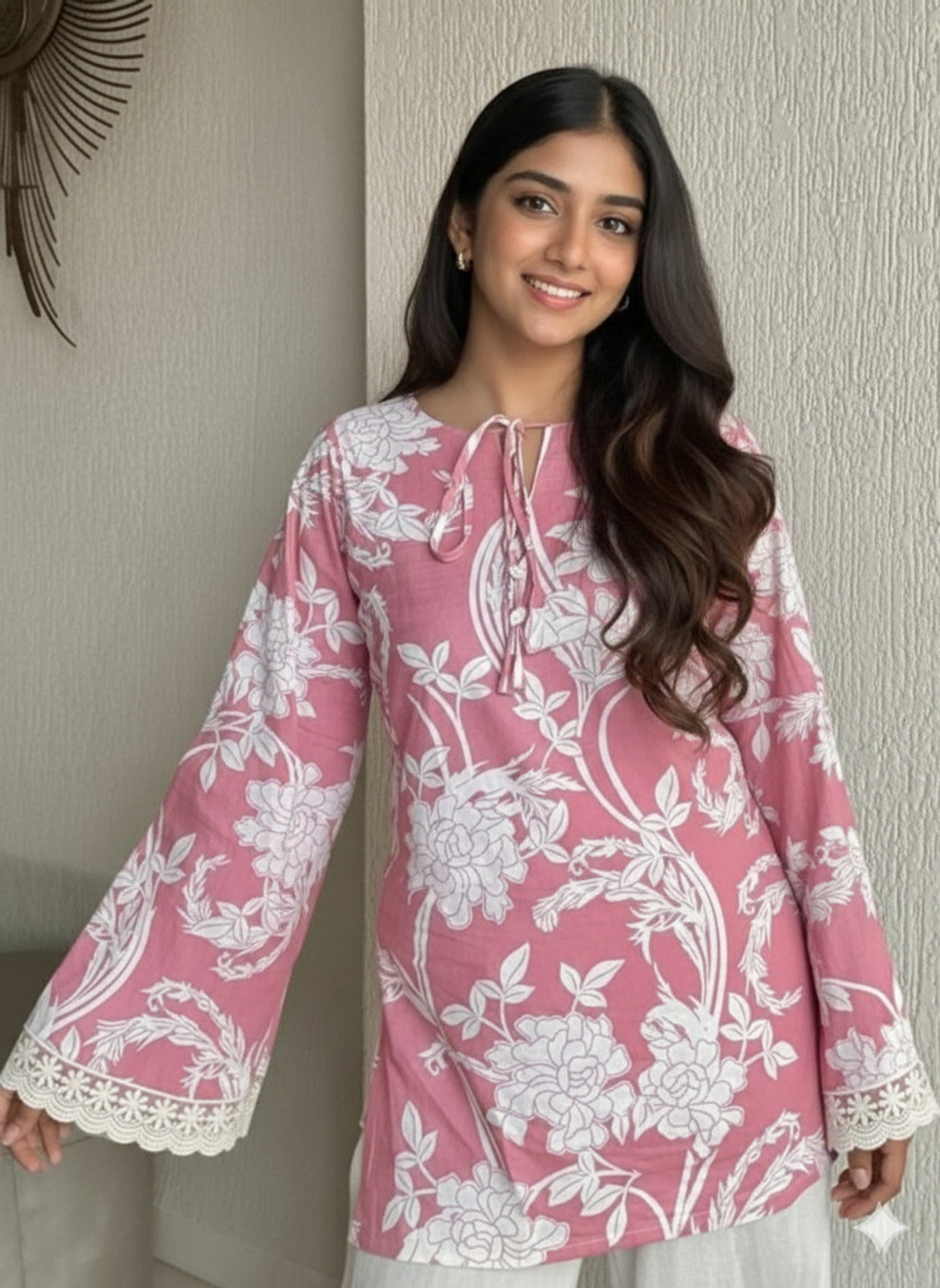 Image of ZOHA ART Women Embroidered A-line Kurta