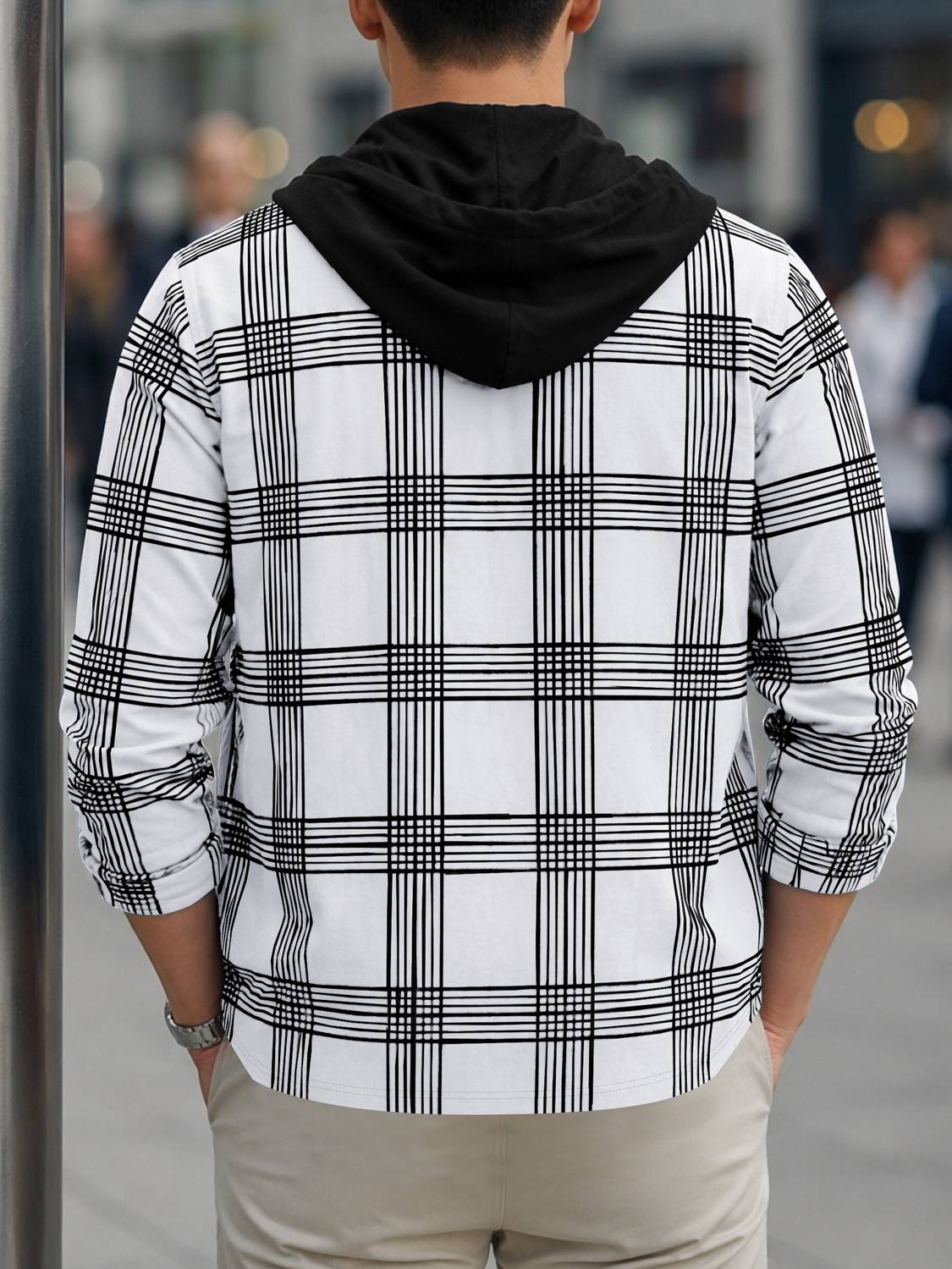 EyeBogler Men Solid Casual White Shirt - Image 2